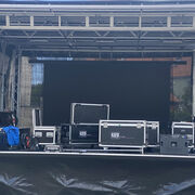 Trailerbühne 4 x 6 Meter mit LED Wand